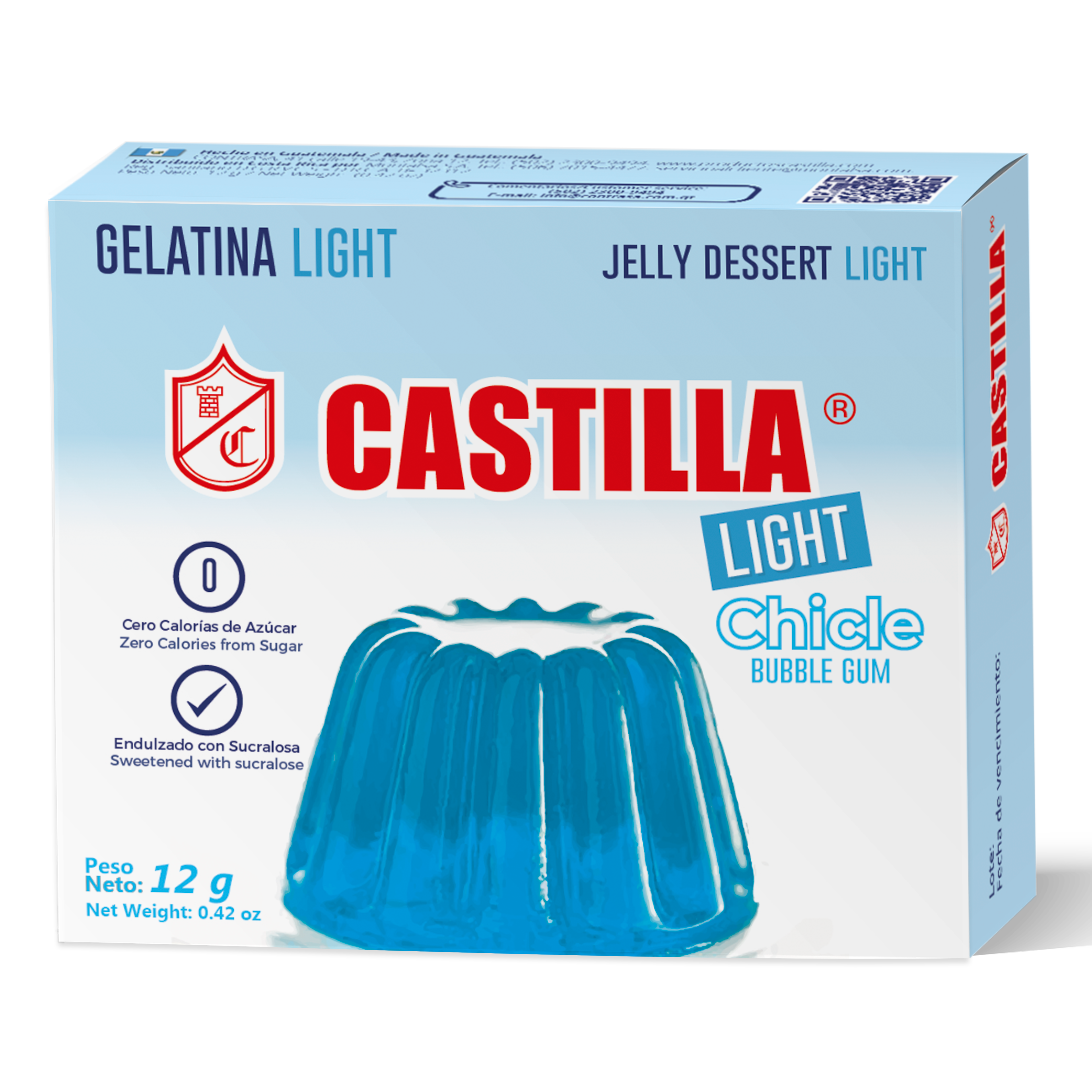 Gelatina Castilla Light Chicle 12g